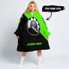 TOO FAST TO LIVE TOO YOUNG TO DIE - 3D ALL OVER PRINTED - CAN AM GREEN - OODIE BLANKET HOODIE