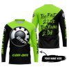 TOO FAST TO LIVE TOO YOUNG TO DIE - 3D ALL OVER PRINTED - CAN AM GREEN 1 - JERSEY