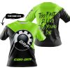 TOO FAST TO LIVE TOO YOUNG TO DIE - 3D ALL OVER PRINTED - CAN AM GREEN 1 - T-SHIRT