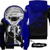 TOO FAST TO LIVE TOO YOUNG TO DIE - 3D ALL OVER PRINTED - CAN AM NAVY - FLEECE ZIP HOODIE
