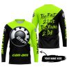 TOO FAST TO LIVE TOO YOUNG TO DIE - 3D ALL OVER PRINTED - CAN AM NEON - JERSEY