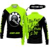 TOO FAST TO LIVE TOO YOUNG TO DIE - 3D ALL OVER PRINTED - CAN AM NEON - LONG SLEEVE POLO SHIRT