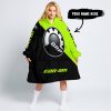 TOO FAST TO LIVE TOO YOUNG TO DIE - 3D ALL OVER PRINTED - CAN AM NEON - OODIE BLANKET HOODIE