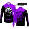 TOO FAST TO LIVE TOO YOUNG TO DIE - 3D ALL OVER PRINTED - CAN AM PURPLE - LONG SLEEVE POLO SHIRT