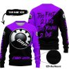 TOO FAST TO LIVE TOO YOUNG TO DIE - 3D ALL OVER PRINTED - CAN AM PURPLE - SWEATER UGLY