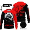 TOO FAST TO LIVE TOO YOUNG TO DIE - 3D ALL OVER PRINTED - CAN AM RED - SWEATER UGLY