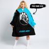 TOO FAST TO LIVE TOO YOUNG TO DIE - 3D ALL OVER PRINTED - CAN AM SKY BLUE - OODIE BLANKET HOODIE