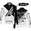 TOO FAST TO LIVE TOO YOUNG TO DIE - 3D ALL OVER PRINTED - FLY RACING BLACK - LONG SLEEVE POLO SHIRT