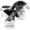 TOO FAST TO LIVE TOO YOUNG TO DIE - 3D ALL OVER PRINTED - FLY RACING BLACK - T-SHIRT