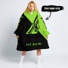 TOO FAST TO LIVE TOO YOUNG TO DIE - 3D ALL OVER PRINTED - FLY RACING GREEN 1 - OODIE BLANKET HOODIE
