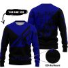 TOO FAST TO LIVE TOO YOUNG TO DIE - 3D ALL OVER PRINTED - FLY RACING NAVY - SWEATER UGLY