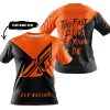 TOO FAST TO LIVE TOO YOUNG TO DIE - 3D ALL OVER PRINTED - FLY RACING ORANGE - T-SHIRT