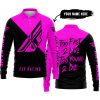 TOO FAST TO LIVE TOO YOUNG TO DIE - 3D ALL OVER PRINTED - FLY RACING PINK - LONG SLEEVE POLO SHIRT