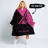 TOO FAST TO LIVE TOO YOUNG TO DIE - 3D ALL OVER PRINTED - FLY RACING PINK 1 - OODIE BLANKET HOODIE