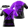TOO FAST TO LIVE TOO YOUNG TO DIE - 3D ALL OVER PRINTED - FLY RACING PURPLE - T-SHIRT