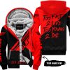 TOO FAST TO LIVE TOO YOUNG TO DIE - 3D ALL OVER PRINTED - FLY RACING RED - FLEECE ZIP HOODIE