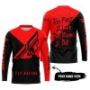 TOO FAST TO LIVE TOO YOUNG TO DIE - 3D ALL OVER PRINTED - FLY RACING RED - JERSEY