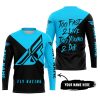 TOO FAST TO LIVE TOO YOUNG TO DIE - 3D ALL OVER PRINTED - FLY RACING SKY BLUE - JERSEY