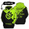 TOO FAST TO LIVE TOO YOUNG TO DIE - 3D ALL OVER PRINTED - HUSQVARNA NEON