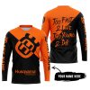 TOO FAST TO LIVE TOO YOUNG TO DIE - 3D ALL OVER PRINTED - HUSQVARNA ORANGE - JERSEY