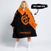 TOO FAST TO LIVE TOO YOUNG TO DIE - 3D ALL OVER PRINTED - HUSQVARNA ORANGE - OODIE BLANKET HOODIE