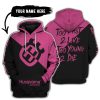TOO FAST TO LIVE TOO YOUNG TO DIE - 3D ALL OVER PRINTED - HUSQVARNA PINK 1