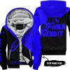 JUST GONNA SEND IT - 3D ALL OVER PRINTED - ALPINESTARS BLUE - FLEECE ZIP HOODIE