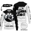 JUST GONNA SEND IT - 3D ALL OVER PRINTED - CAN AM BLACK - SWEATER UGLY