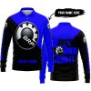 JUST GONNA SEND IT - 3D ALL OVER PRINTED - CAN AM BLUE - LONG SLEEVE POLO SHIRT