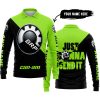 JUST GONNA SEND IT - 3D ALL OVER PRINTED - CAN AM GREEN 1 - LONG SLEEVE POLO SHIRT