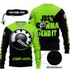 JUST GONNA SEND IT - 3D ALL OVER PRINTED - CAN AM GREEN 1 - SWEATER UGLY