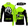 JUST GONNA SEND IT - 3D ALL OVER PRINTED - CAN AM NEON - LONG SLEEVE POLO SHIRT