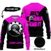 JUST GONNA SEND IT - 3D ALL OVER PRINTED - CAN AM PINK - SWEATER UGLY