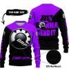 JUST GONNA SEND IT - 3D ALL OVER PRINTED - CAN AM PURPLE - SWEATER UGLY