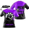 JUST GONNA SEND IT - 3D ALL OVER PRINTED - CAN AM PURPLE - T-SHIRT
