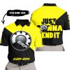 JUST GONNA SEND IT - 3D ALL OVER PRINTED - CAN AM YELLOW - POLO SHIRT