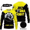 JUST GONNA SEND IT - 3D ALL OVER PRINTED - CAN AM YELLOW - SWEATER UGLY