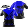 JUST GONNA SEND IT - 3D ALL OVER PRINTED - FLY RACING BLUE - T-SHIRT