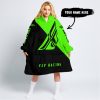 JUST GONNA SEND IT - 3D ALL OVER PRINTED - FLY RACING GREEN - OODIE BLANKET HOODIE