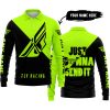 JUST GONNA SEND IT - 3D ALL OVER PRINTED - FLY RACING NEON - LONG SLEEVE POLO SHIRT
