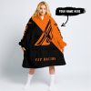 JUST GONNA SEND IT - 3D ALL OVER PRINTED - FLY RACING ORANGE - OODIE BLANKET HOODIE