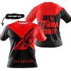 JUST GONNA SEND IT - 3D ALL OVER PRINTED - FLY RACING RED - T-SHIRT