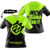 JUST GONNA SEND IT - 3D ALL OVER PRINTED - HUSQVARNA NEON - T-SHIRT