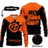 JUST GONNA SEND IT - 3D ALL OVER PRINTED - HUSQVARNA ORANGE - SWEATER UGLY