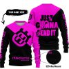JUST GONNA SEND IT - 3D ALL OVER PRINTED - HUSQVARNA PINK - SWEATER UGLY