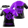 JUST GONNA SEND IT - 3D ALL OVER PRINTED - HUSQVARNA PURPLE - T-SHIRT