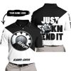 JUST FKCN SEND IT - 3D ALL OVER PRINTED - CAN AM BLACK - POLO SHIRT