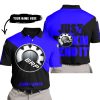 JUST FKCN SEND IT - 3D ALL OVER PRINTED - CAN AM BLUE - POLO SHIRT