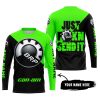 JUST FKCN SEND IT - 3D ALL OVER PRINTED - CAN AM GREEN - JERSEY