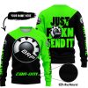 JUST FKCN SEND IT - 3D ALL OVER PRINTED - CAN AM GREEN - SWEATER UGLY